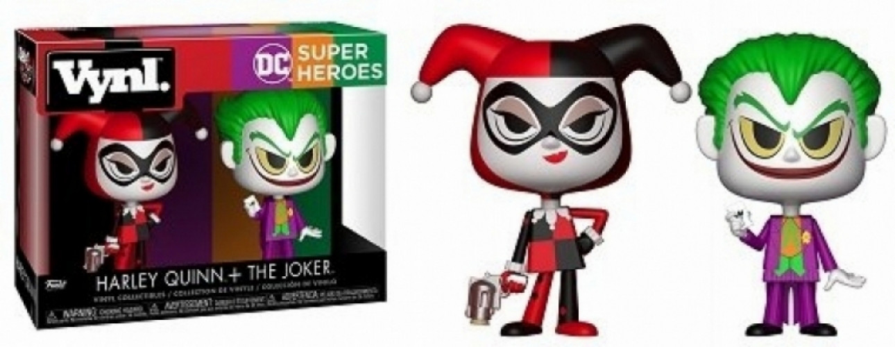 DC Super Heroes Vynl Harley Quinn + The Joker 2-Pack