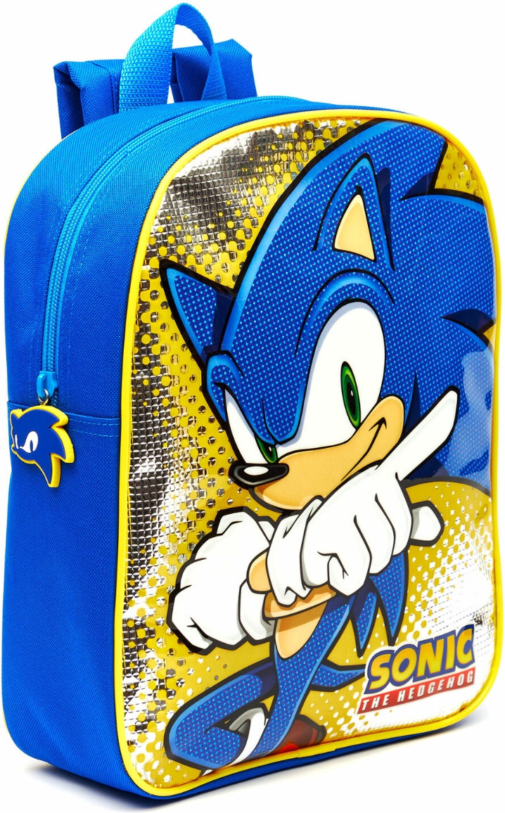 Sega Rugzak Sonic 6 Liter 30 X 24 Cm Polyester Blauw