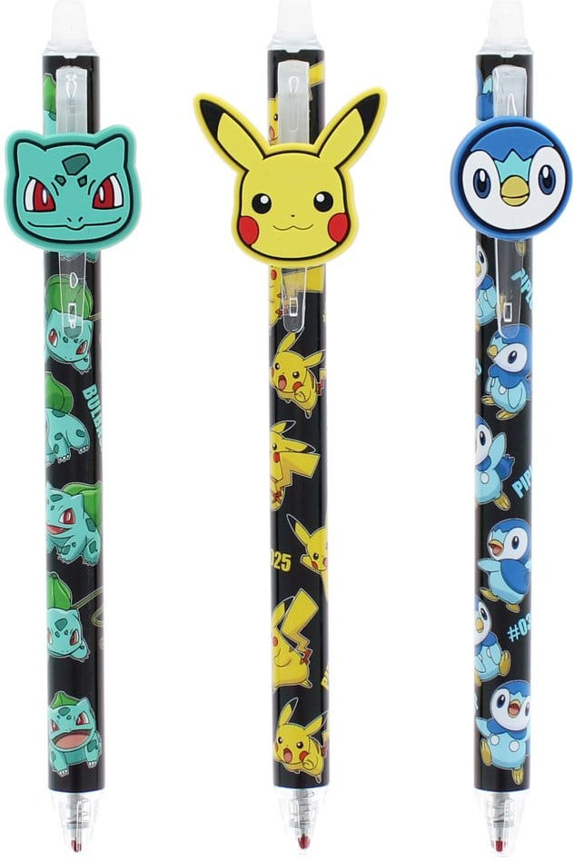 Pokémon Erasable Gel Pens 3-Pack