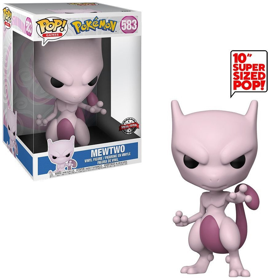 Pokemon Funko Pop Vinyl: Jumbo Size Mewtwo afbeelding