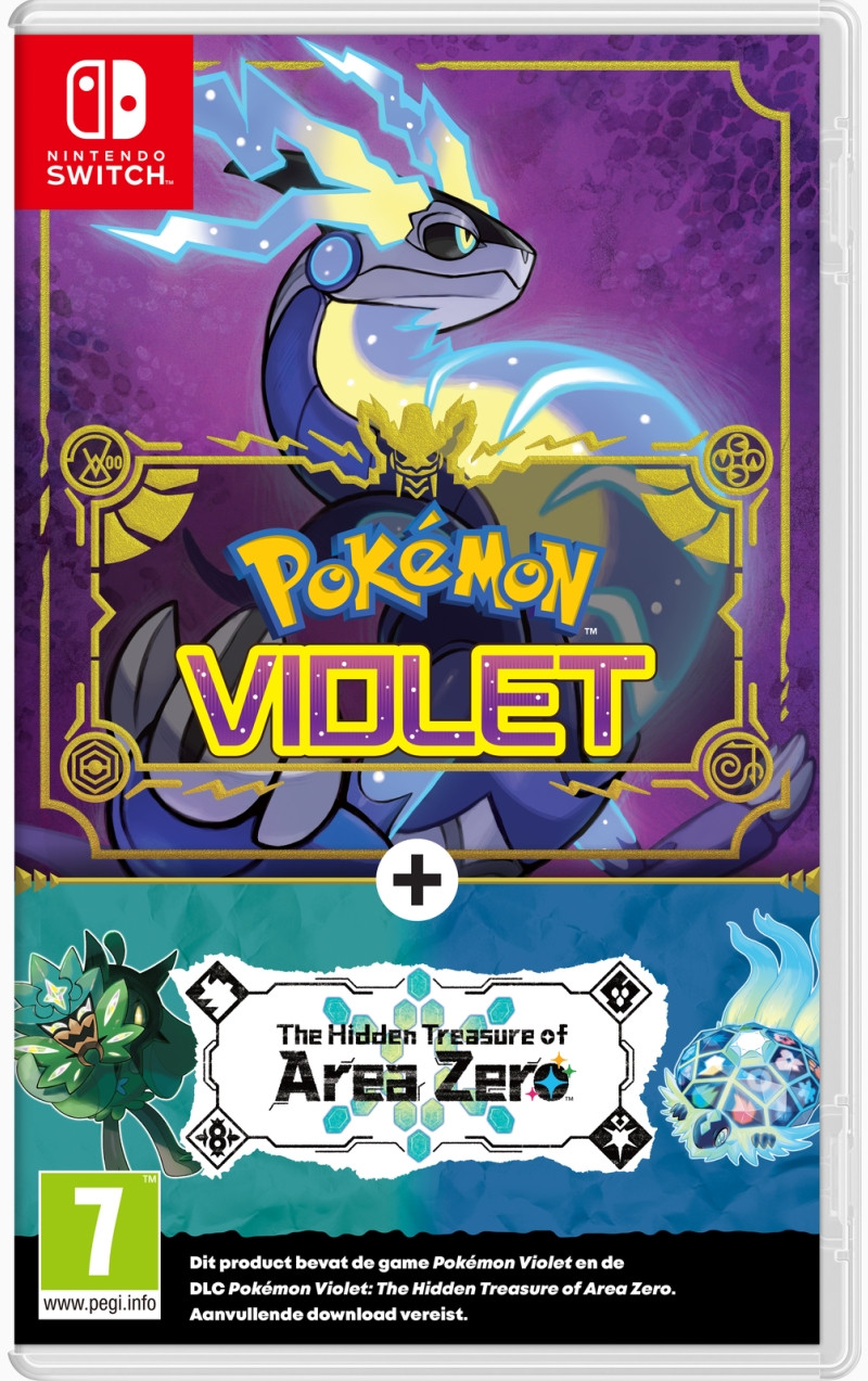 Nintendo Pokemon Violet + The Hidden Treasure of Area Zero DLC (verpakking Frans, game Engels)
