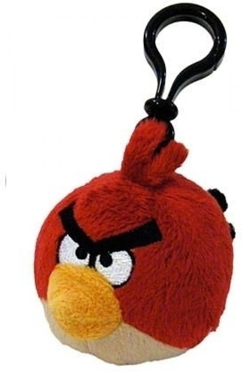 Angry Birds Pluche Backpack Clip - Red Bird