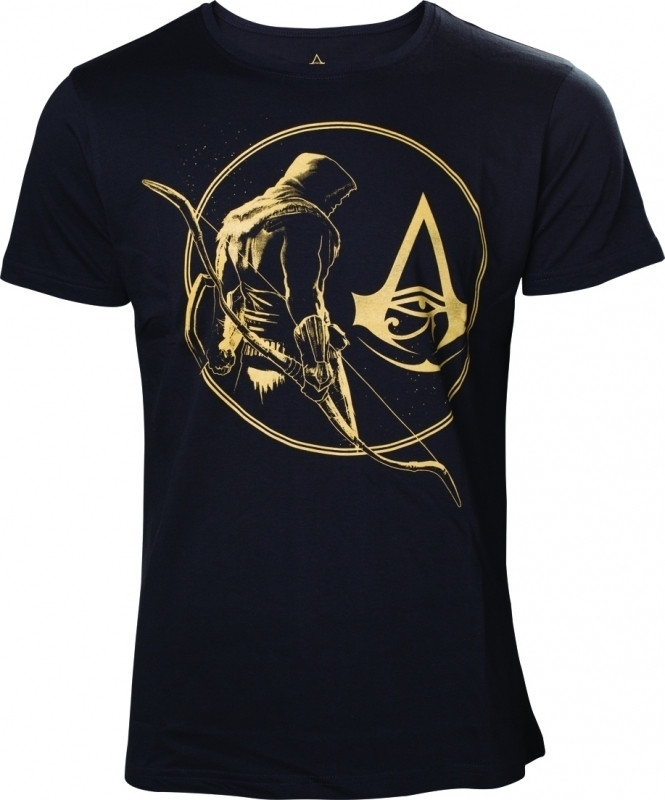 Assassin's Creed Origins - Golden Bayek and Crest Logo T-shirt