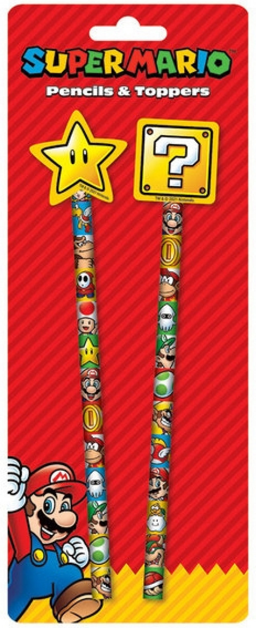 Super Mario - Pencils & Toppers