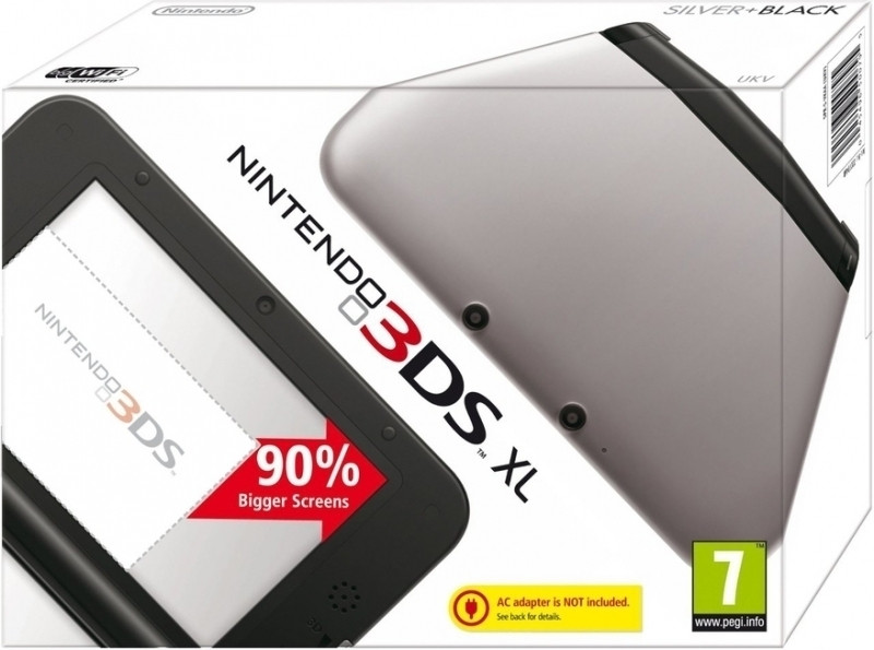 Nintendo 3DS XL Console (Black Silver)