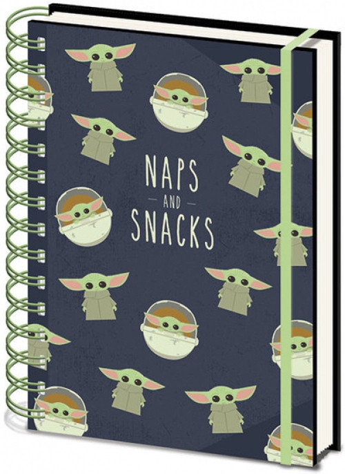 The Mandalorian - The Child - Naps and Snacks A5 Notebook