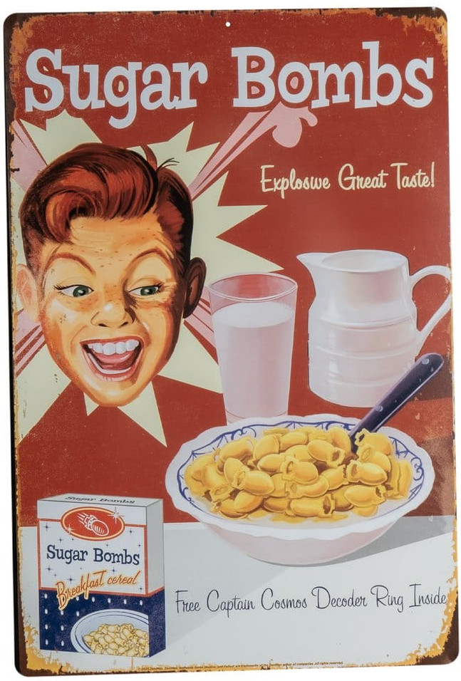 Fallout Metal Sign - Sugar Bombs