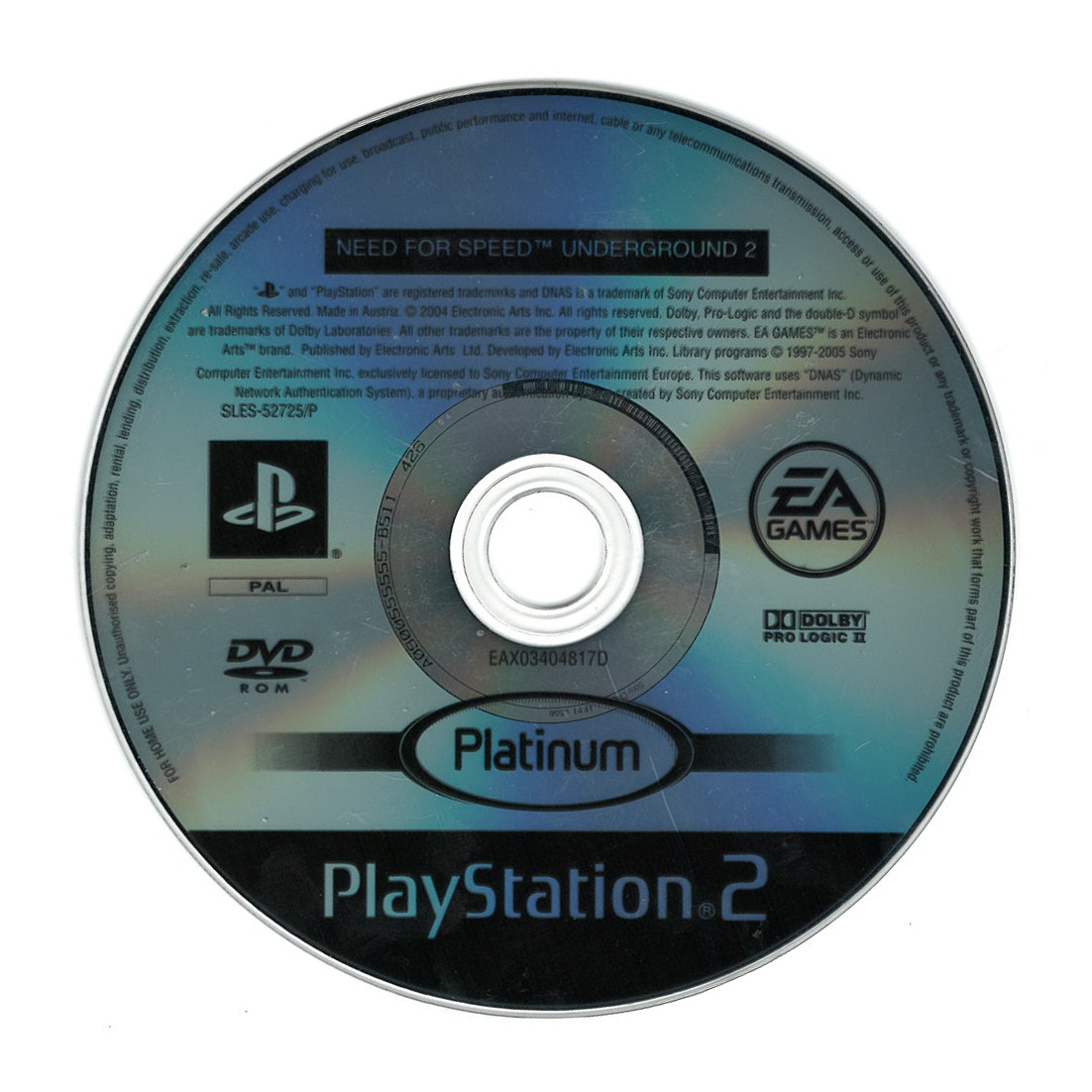Need for Speed Underground 2 (platinum)(losse disc)