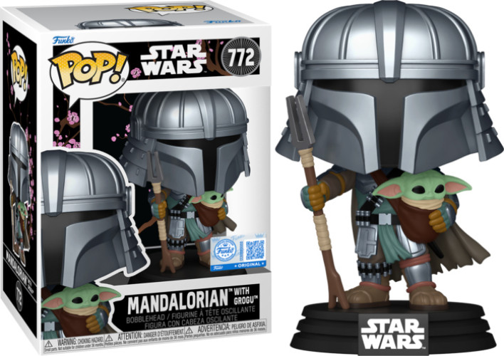 Star Wars Impressions Funko Pop Vinyl: Mandalorian with Grogu (772)