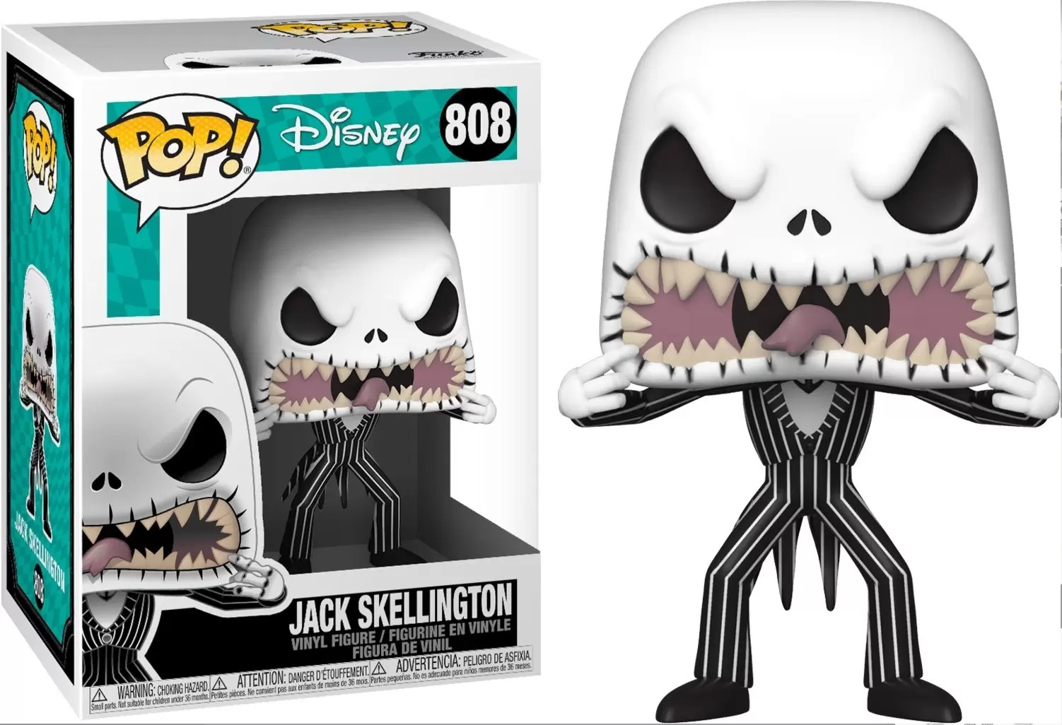 Disney Nightmare Before Christmas Funko Pop Vinyl: Jack with Scary Face afbeelding