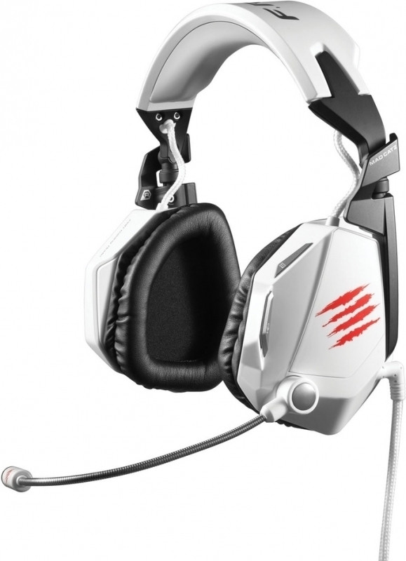 Image of F.R.E.Q. 5 Cyborg Gaming Headset - White