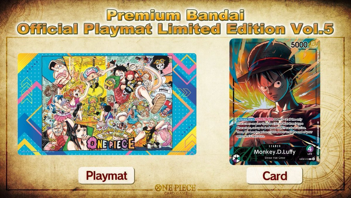 One Piece TCG Playmat - Limited Edition Vol. 5 + Promo Card