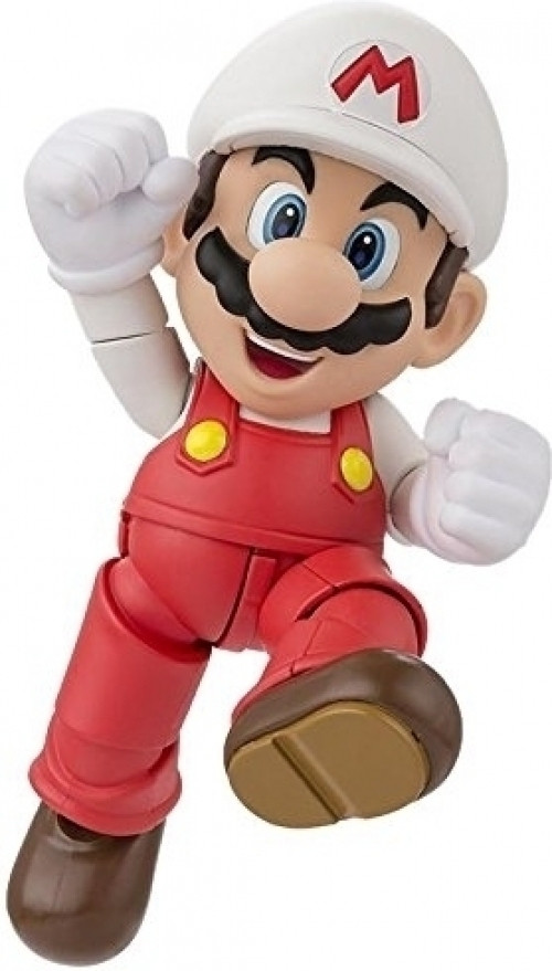 Image of Super Mario S.H. Figuarts 4 inch Fire Mario Action Figure