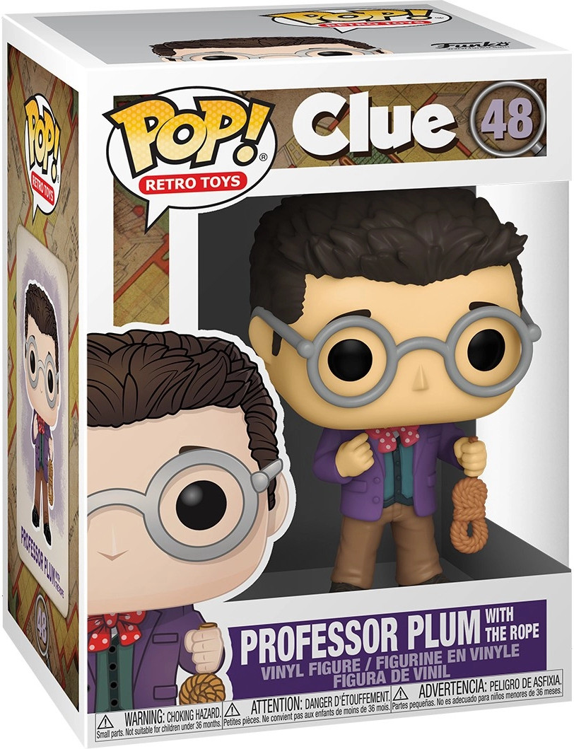 Clue Pop Vinyl Professor Plum with the Rope