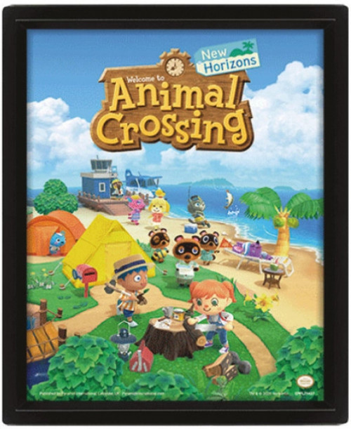Animal Crossing New Horizons - Framed 3D Poster