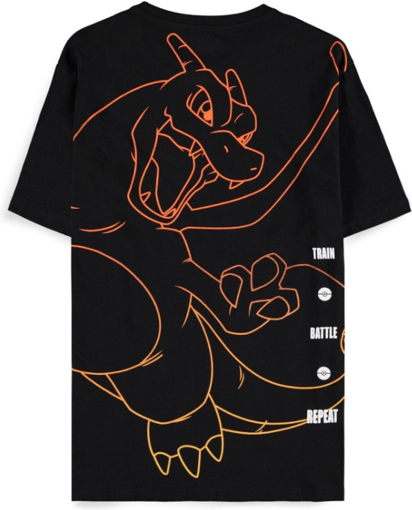 Pokémon - Charizard - Train Battle Repeat Men's Short Sleeved T-shirt