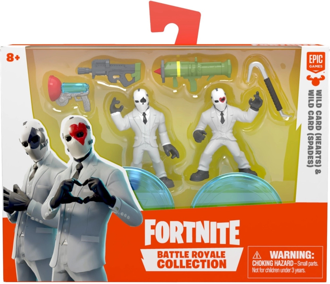 Fortnite Mini Figure - Wild Card Hearts & Spades Duo Pack