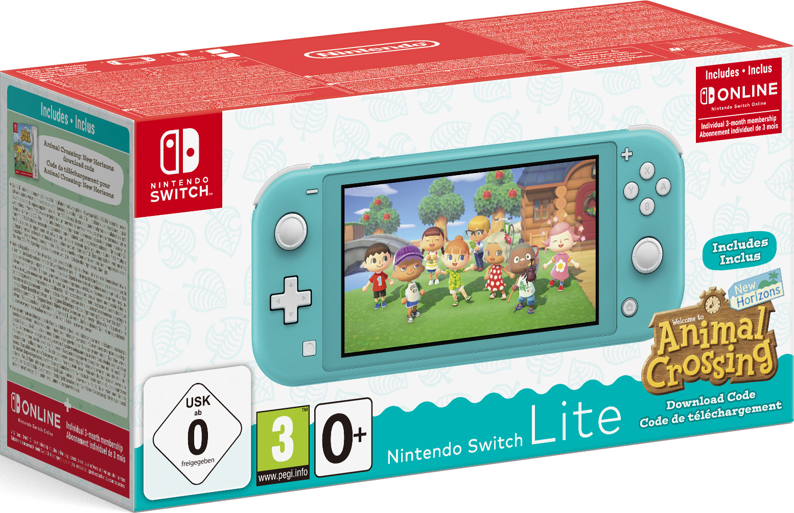 Nintendo Switch Lite (Turquoise) + Animal Crossing New Horizons