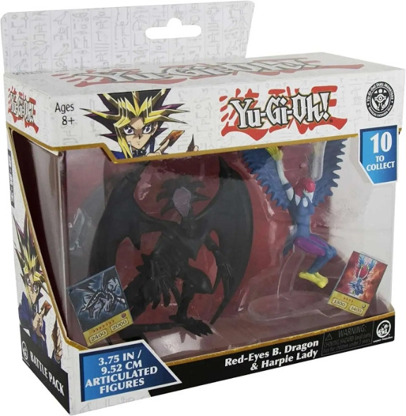 Yu-Gi-Oh! Action Figure Double Pack - Red-Eyes B. Dragon & Harpie Lady afbeelding