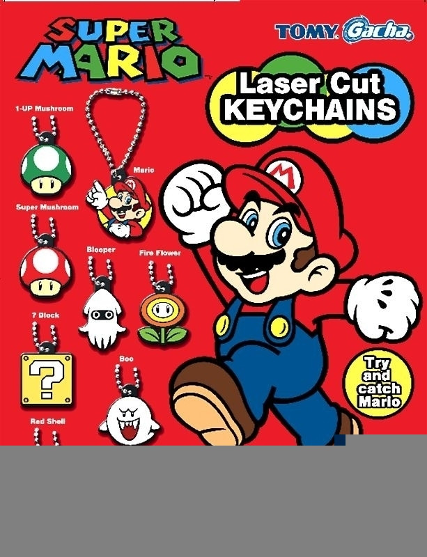 Image of Super Mario Laser Cut Keychain and Sticker