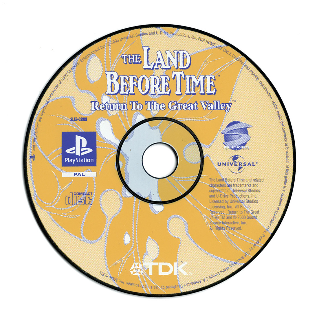 The Land Before Time Return to the Great Valley (losse disc)