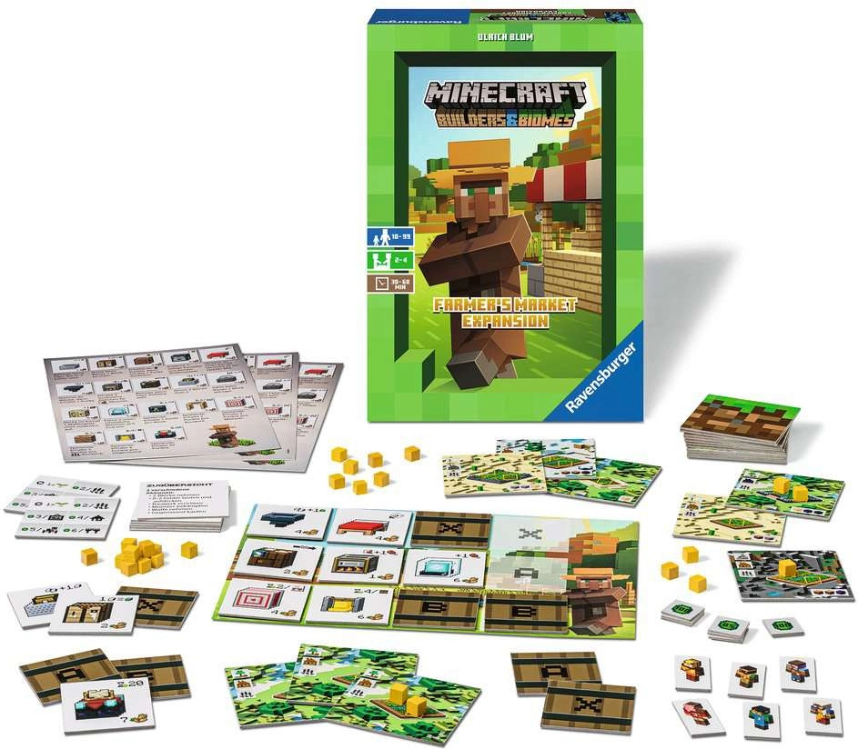 Minecraft - Builders & Biomes Board Game Farmer's Market Expansion