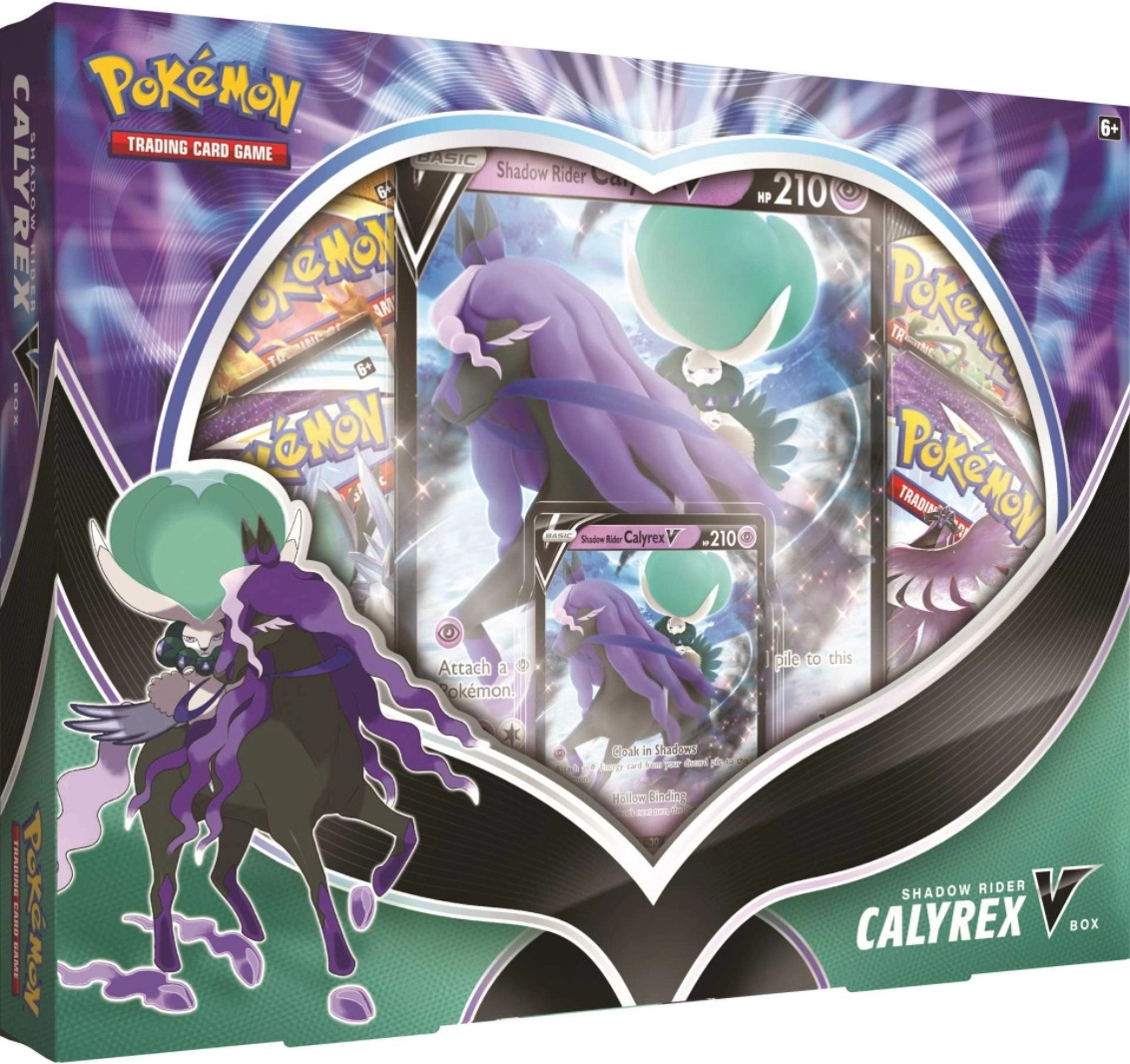 Pokemon TCG Calyrex Shadow Rider V Box