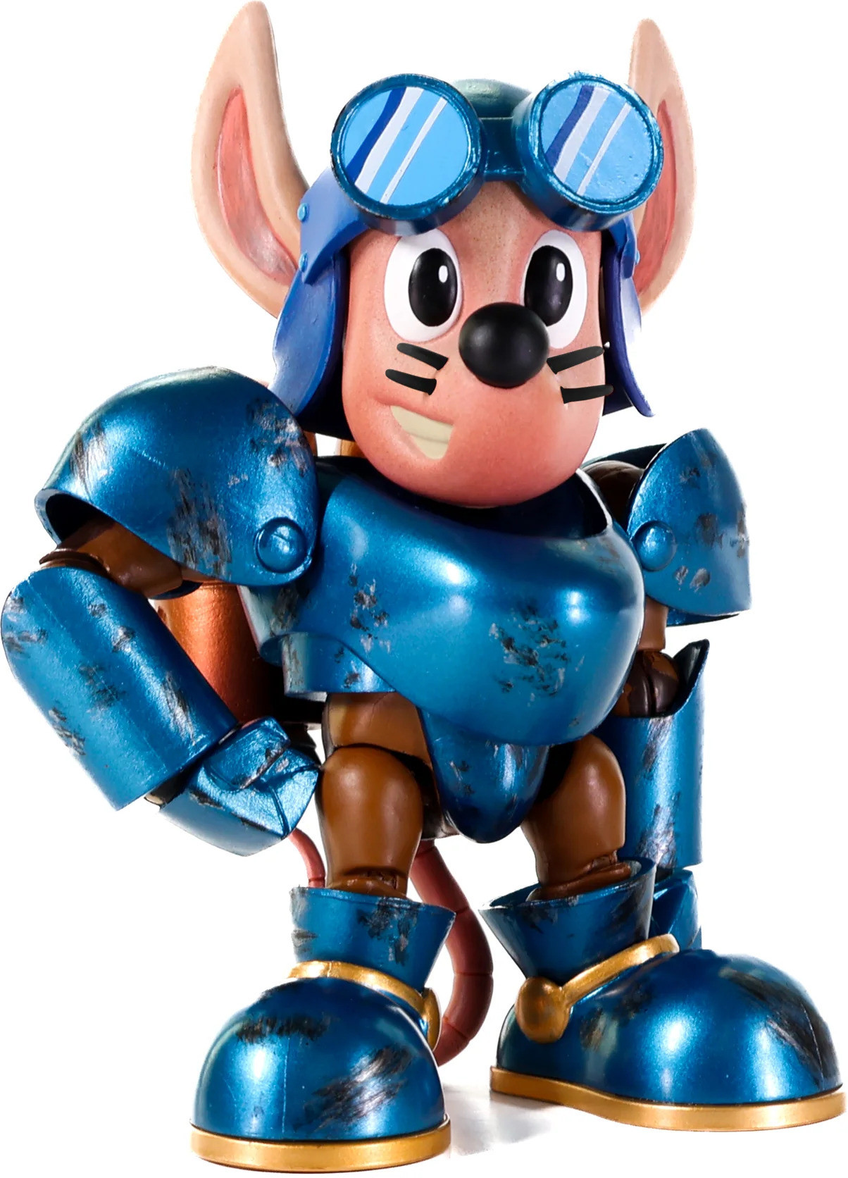 Rocket Knight Adventures Collection Action Figure - Sparkster (Battle Damage)