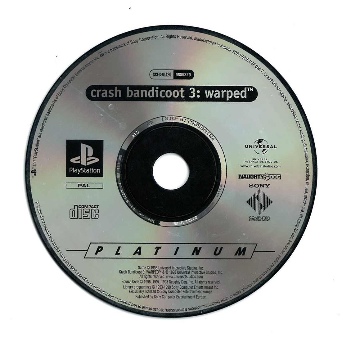 Crash Bandicoot 3 (platinum)(losse disc)