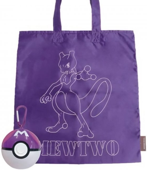 Pokemon Portable Eco Bag in Master Ball - Mewtwo
