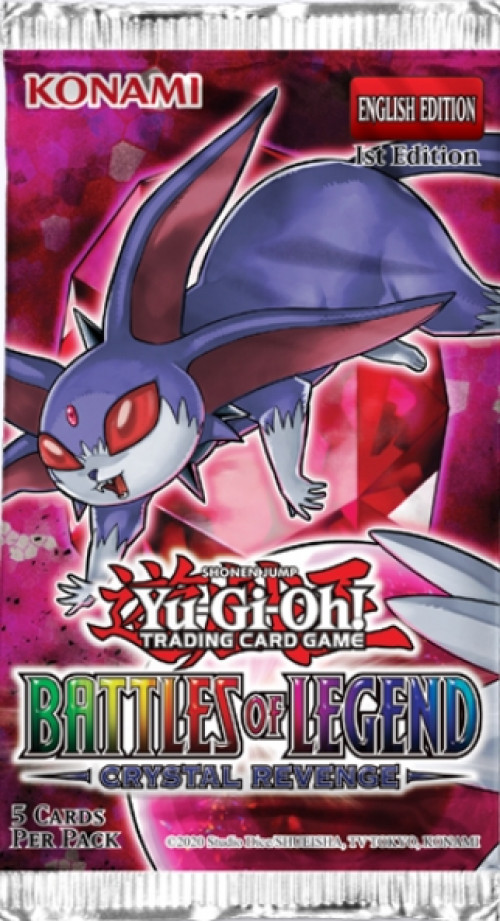 Yu-Gi-Oh! Battle of Legends Crystal Revenge Booster Pack YU-GI-OH