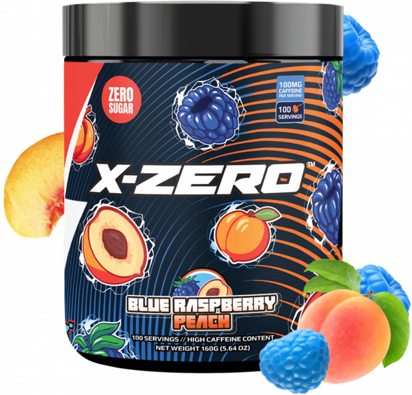 X-Gamer 160g X-Zero Formula - Blue Raspberry Peach