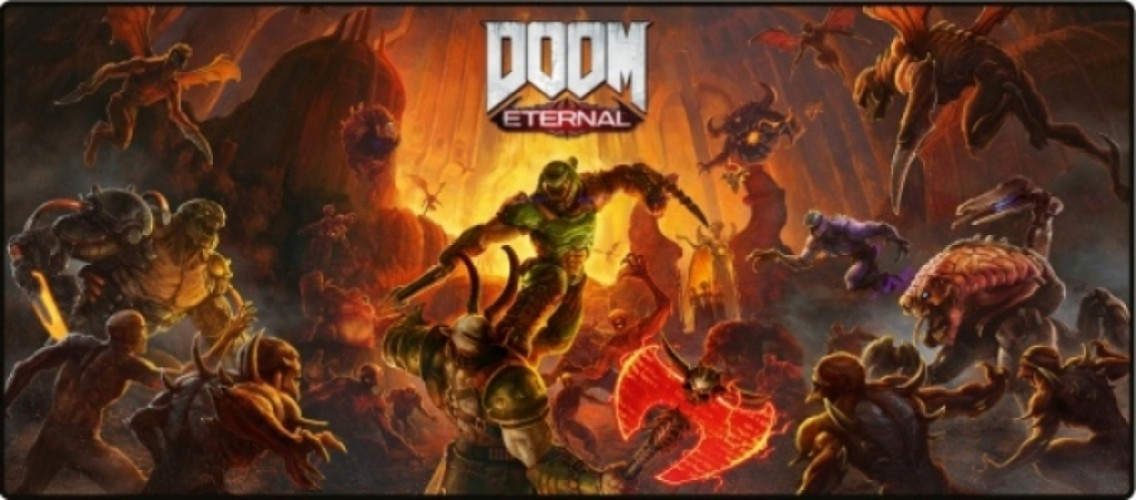 Doom Eternal Oversize Mousepad - Keyart