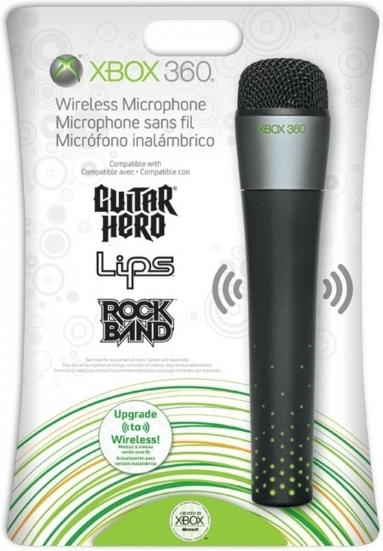 Microsoft Xbox 360 Wireless Microphone (Black)