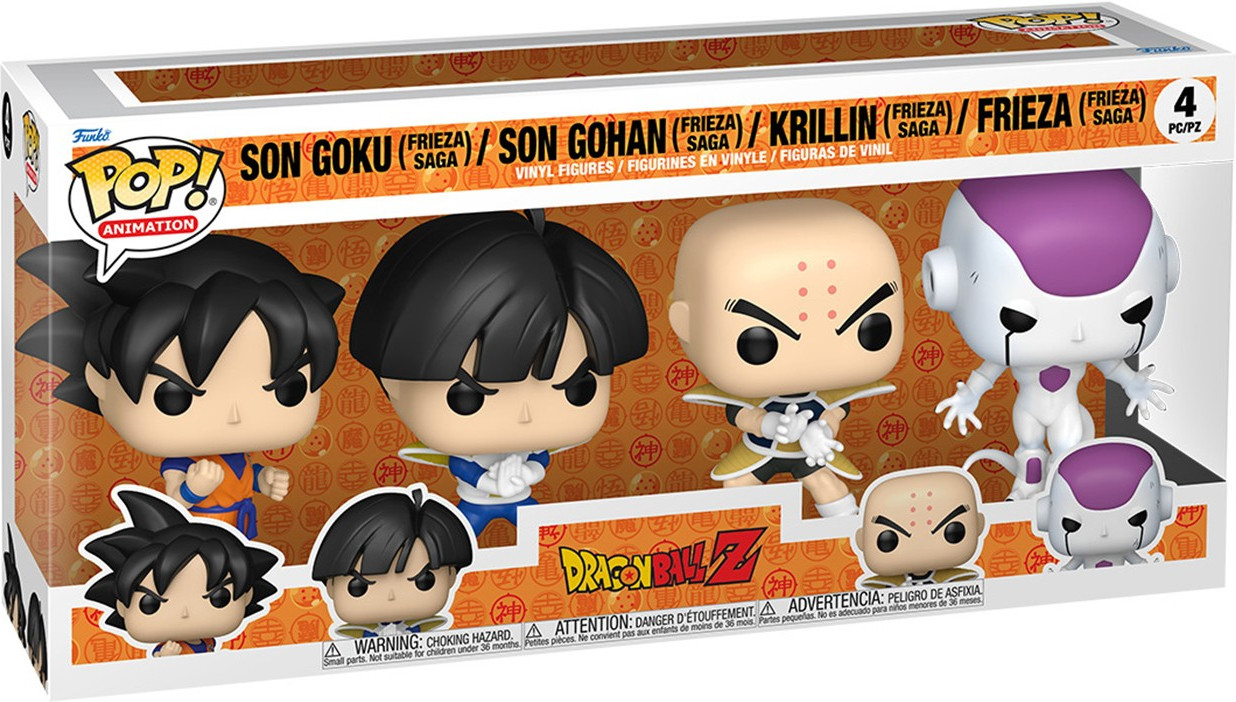 Dragon Ball Z Funko Pop Vinyl 4-Pack: Son Goku / Son Gohan / Krillin / Frieza