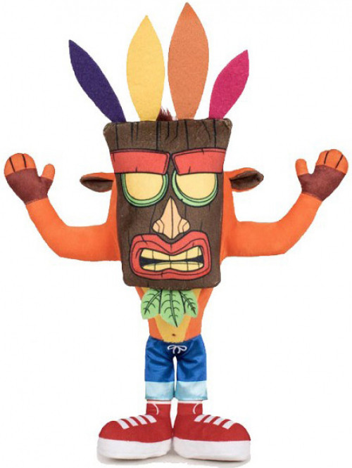 Crash Bandicoot Pluche - Crash Bandicoot Aku Aku Mask