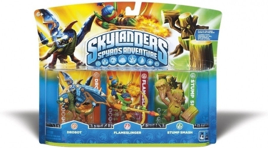Image of Skylanders 3 Pack (Drobot/Stump Smash/Flameslinger)