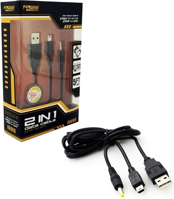Image of Universal 2in1 Data and Recharge Cord - PS3/PSP (KMD)