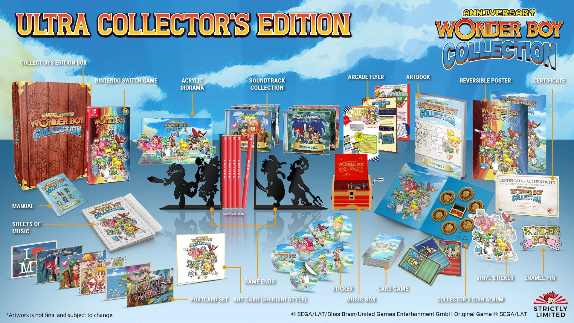 Wonder Boy Anniversary Collection Ultra Collector's Edition