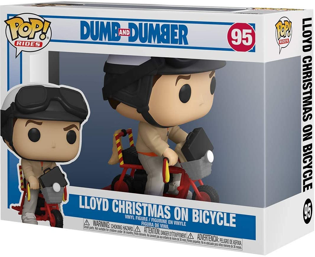 Dumb and Dumber Pop Vinyl Lloyd Christmas on Bicycle