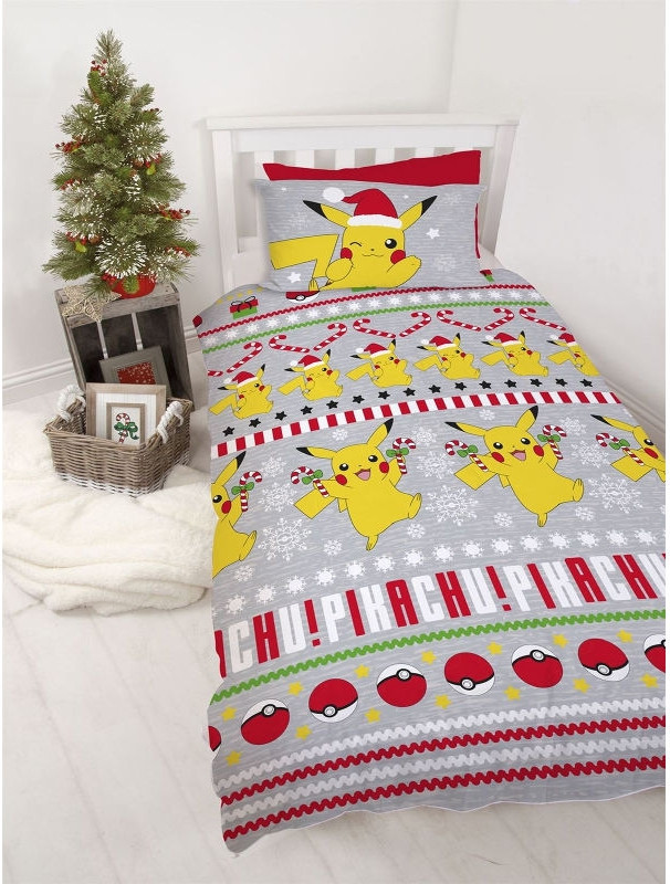 Character World Pokemon Christmas Candy Dekbedovertrek Reversible 135X200Cm character world kopen in de aanbieding