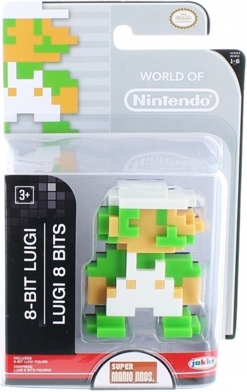 Image of World of Nintendo Mini Figure - 8-Bit Luigi