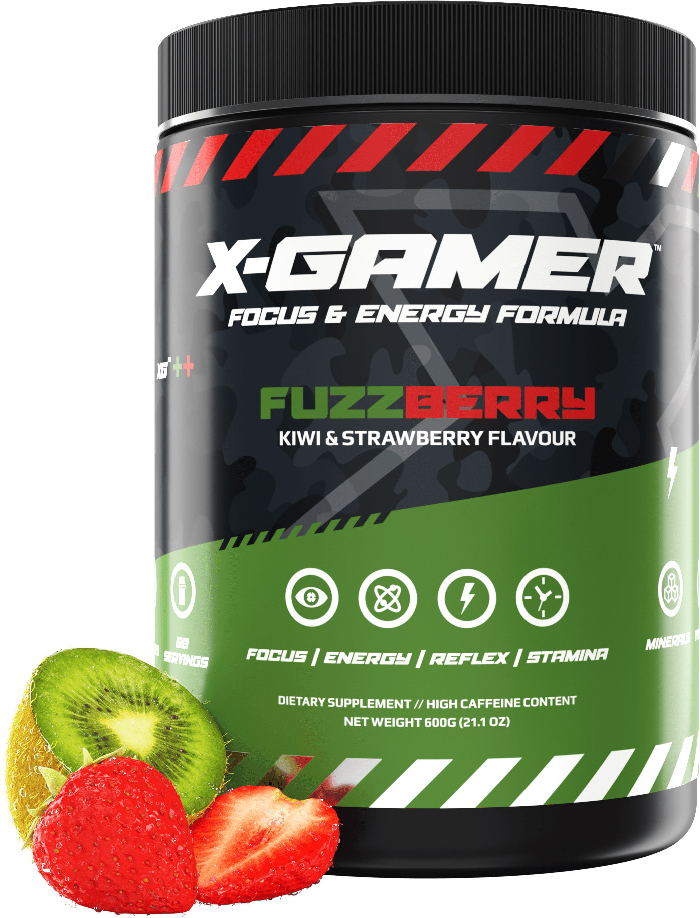 X-Gamer Focus & Energy Formula - Fuzzberry Tub