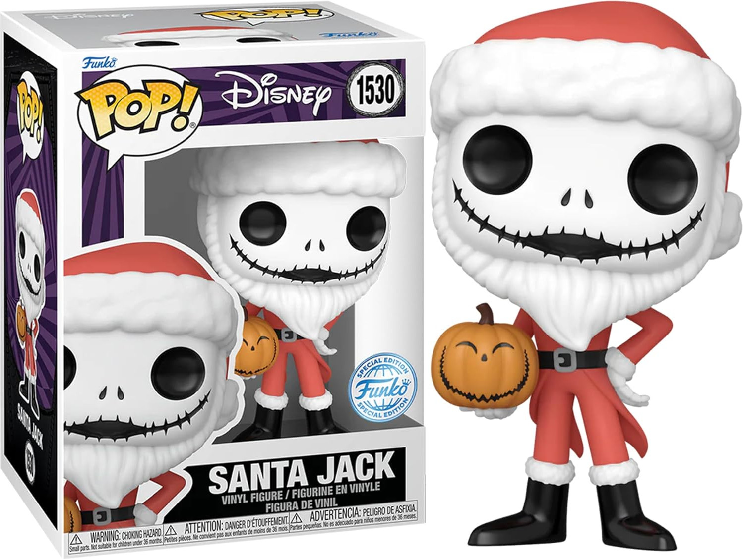 Disney Nightmare Before Christmas Funko Pop: Santa Jack afbeelding