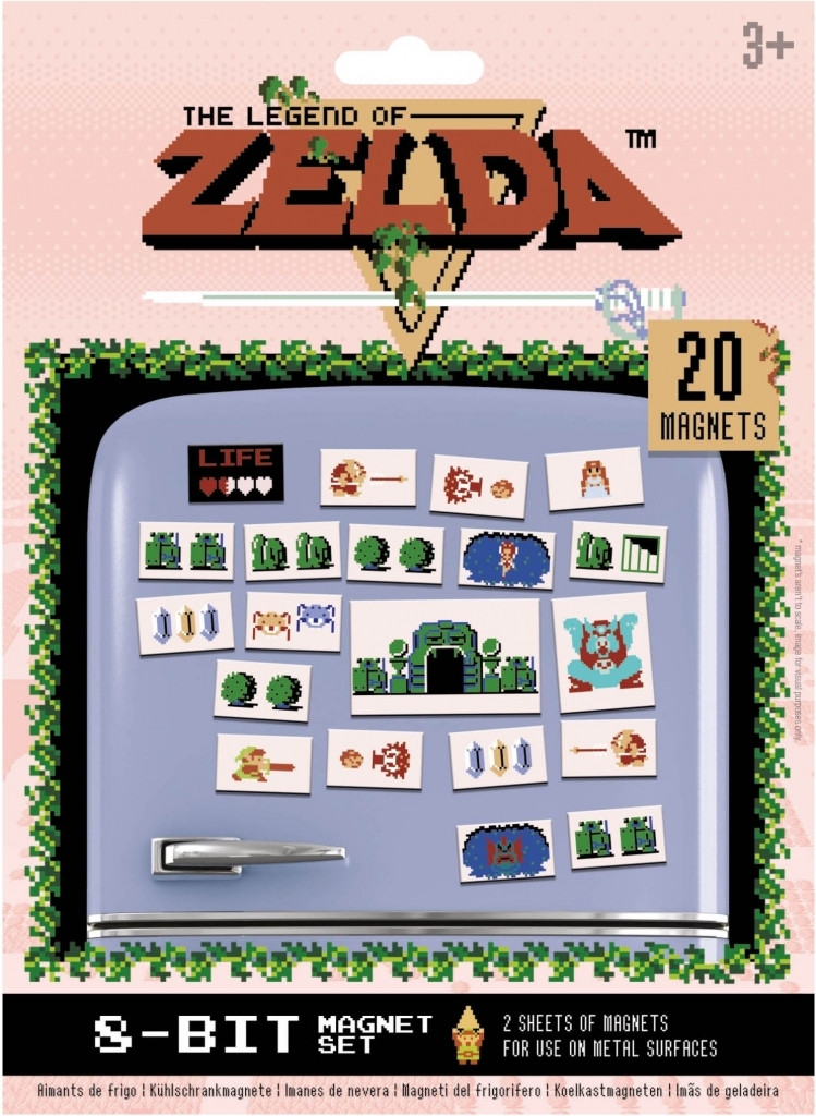 The Legend of Zelda 8-Bit Magnet Set