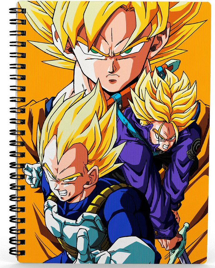 Dragon Ball Z - Saiyans Lenticular Spiral Notebook afbeelding