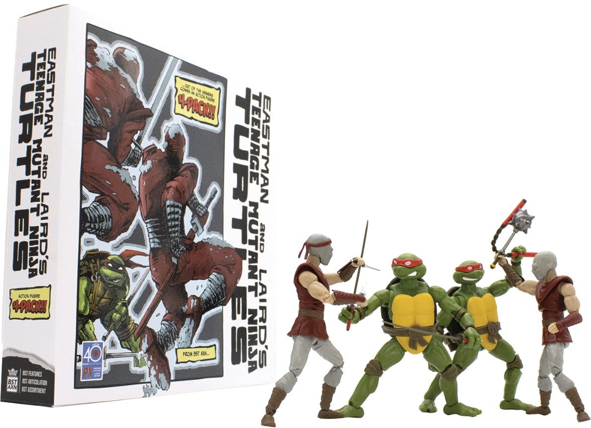 Teenage Mutant Ninja Turtles Classic BST AXN Action Figure 4-pack afbeelding