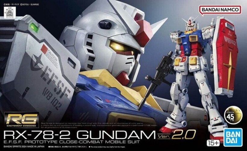 Gundam Real Grade 1:144 Model Kit - RX-78-2 Gundam Ver.2
