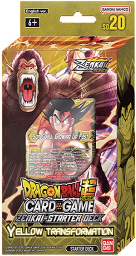 Bandai Dragon Ball Super TCG Zenkai Series Starter Deck - Yellow Transformation