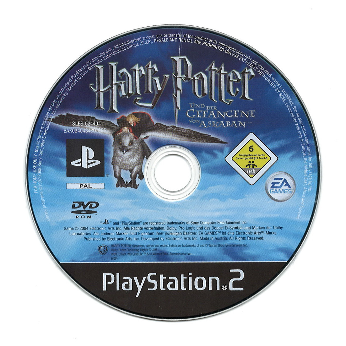 Harry Potter en de Gevangene van Azkaban (losse disc)